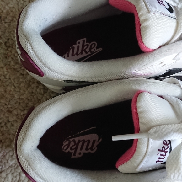 NIKE AIR MAX 90 white black dark beetroot DH1316-100 SIZE 7 - Picture 11 of 16